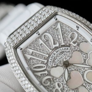 Đồng Hồ Franck Muller V32 Vanguard Lady Heart Chế Tác Đính Kim Cương Nhân Tạo 36mm (2)