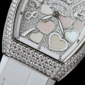 Đồng Hồ Franck Muller V32 Vanguard Lady Heart Chế Tác Đính Kim Cương Nhân Tạo 36mm (2)