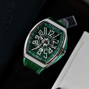 Đồng Hồ Franck Muller V45 Replica 11 Màu Xanh Lá Cây Nhà Máy ABF 45mm (2)