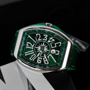Đồng Hồ Franck Muller V45 Replica 11 Màu Xanh Lá Cây Nhà Máy ABF 45mm (2)