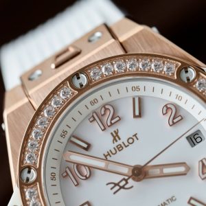 Đồng Hồ Hublot Big Bang One Click King Gold Replica 11 Màu Trắng Đính Đá 39mm (10)