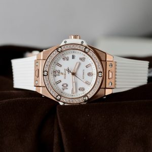 Đồng Hồ Hublot Big Bang One Click King Gold Replica 11 Màu Trắng Đính Đá 39mm (10)