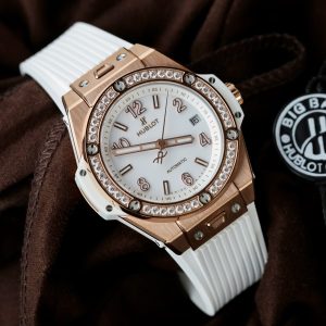 Đồng Hồ Hublot Big Bang One Click King Gold Replica 11 Màu Trắng Đính Đá 39mm (10)