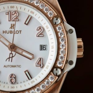 Đồng Hồ Hublot Big Bang One Click King Gold Replica 11 Màu Trắng Đính Đá 39mm (10)