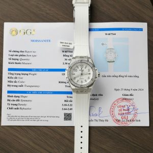 Đồng Hồ Hublot Big Bang One Click Titanium Đính Moissanite Chế Tác 39mm (10)