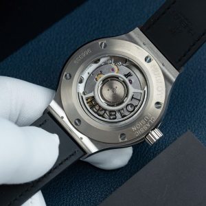 Đồng Hồ Hublot Classic Fusion Màu Xám Chế Tác Vành Đính Kim Cương Moissanite 38mm (2)