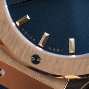 Đồng Hồ Hublot Replica 11 Classic Fusion King Gold Mặt Xanh Blue 33mm (2)