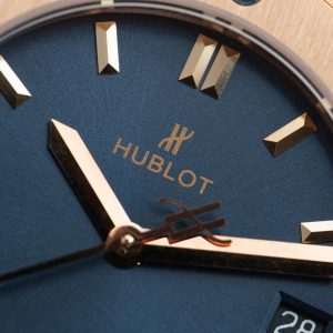 Đồng Hồ Hublot Replica 11 Classic Fusion King Gold Mặt Xanh Blue 33mm (2)