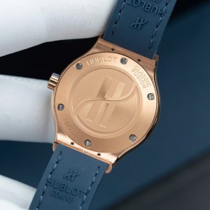 Đồng Hồ Hublot Replica 11 Classic Fusion King Gold Mặt Xanh Blue 33mm (2)