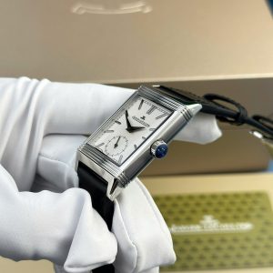 Đồng Hồ Jaeger LeCoultre Chế Tác Mặt Trắng Dây Da Xưởng MG 27.4×45 (2)