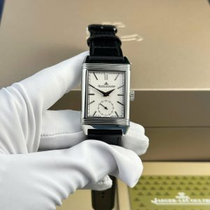 Đồng Hồ Jaeger LeCoultre Chế Tác Mặt Trắng Dây Da Xưởng MG 27.4×45 (2)