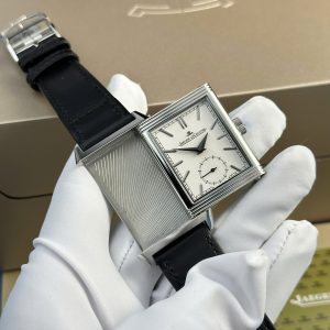 Đồng Hồ Jaeger LeCoultre Chế Tác Mặt Trắng Dây Da Xưởng MG 27.4×45 (2)