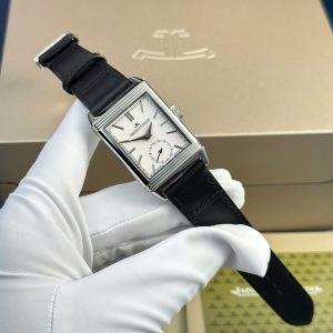 Đồng Hồ Jaeger LeCoultre Chế Tác Mặt Trắng Dây Da Xưởng MG 27.4×45 (2)