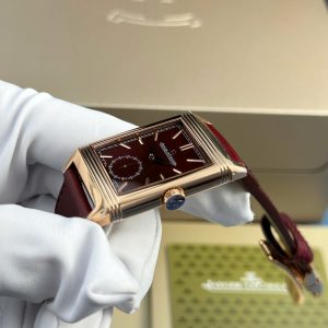 Đồng Hồ Jaeger LeCoultre Chế Tác Vỏ Mạ Vàng Hồng Dây Da Nhà Máy MG 27.4×45 (2)