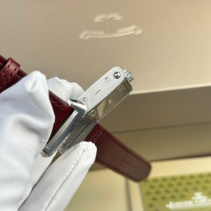 Đồng Hồ Jaeger LeCoultre Replica 11 Màu Đỏ Dây Da Nhà Máy MG 27.4×45 (2)