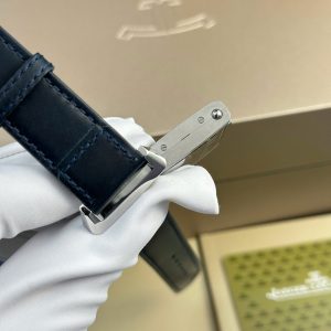 Đồng Hồ Jaeger LeCoultre Replica Cao Cấp Màu Xanh Blue Dây Da Xưởng MG 27.4×45 (2)