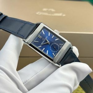 Đồng Hồ Jaeger LeCoultre Replica Cao Cấp Màu Xanh Blue Dây Da Xưởng MG 27.4×45 (2)