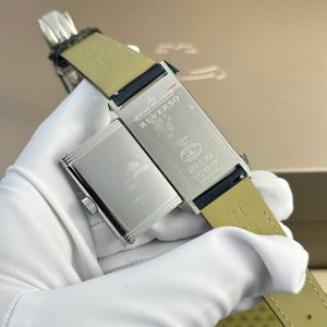 Đồng Hồ Jaeger LeCoultre Replica Cao Cấp Màu Xanh Blue Dây Da Xưởng MG 27.4×45 (2)