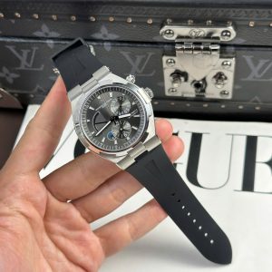 Đồng Hồ Nam Vacheron Constantin Replica 11 Overseas Dual Time 47450 Màu Xám Nhà Máy 9F 42mm (2)