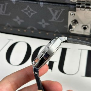 Đồng Hồ Nam Vacheron Constantin Replica 11 Overseas Dual Time 47450 Màu Xám Nhà Máy 9F 42mm (2)