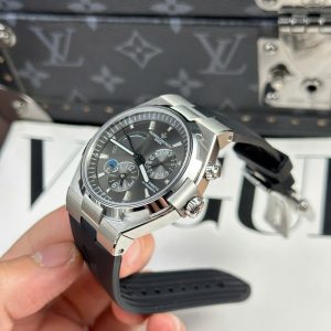 Đồng Hồ Nam Vacheron Constantin Replica 11 Overseas Dual Time 47450 Màu Xám Nhà Máy 9F 42mm (2)