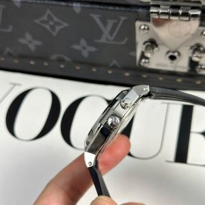 Đồng Hồ Nam Vacheron Constantin Replica 11 Overseas Dual Time 47450 Màu Xám Nhà Máy 9F 42mm (2)