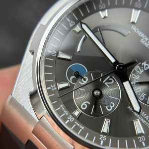 Đồng Hồ Nam Vacheron Constantin Replica 11 Overseas Dual Time 47450 Màu Xám Nhà Máy 9F 42mm (2)