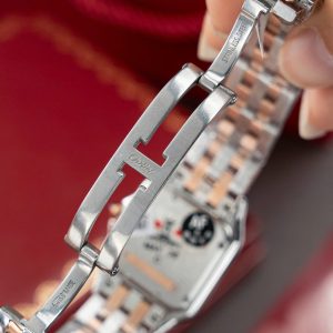 Đồng Hồ Nữ Cartier Panthere WSPN007 Chế Tác Demi Vàng Hồng Viền Đính Moissanite 27x37mm (2)