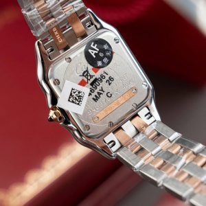 Đồng Hồ Nữ Cartier Panthere WSPN007 Chế Tác Demi Vàng Hồng Viền Đính Moissanite 27x37mm (2)