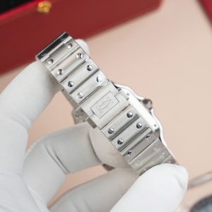 Đồng Hồ Nữ Cartier Santos WSA0065 Replica 11 Mặt Nâu Nhà Máy BV 35mm (2)