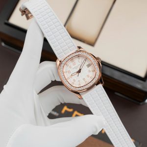 Đồng Hồ Nữ Patek Philippe Aquanaut 5067 Chế Tác Đính Moissanite Nhà Máy PPF 35,6mm (6)