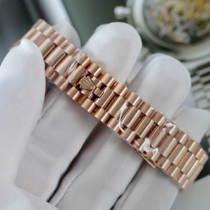 Đồng Hồ Nữ Rolex DateJust Chế Tác Đính Moissanite + Bọc Vàng Thật 18K 31mm (2)