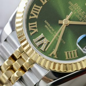 Đồng Hồ Nữ Rolex DateJust Rep 11 Máy Thuỵ Sỹ Automatic Dây Đeo Jubilee 31mm (7)
