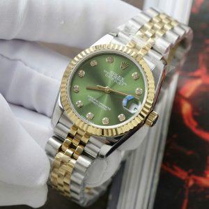 Đồng Hồ Nữ Rolex DateJust Rep 11 Máy Thuỵ Sỹ Automatic Mặt Xanh Lá Cây 31mm (8)