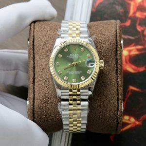 Đồng Hồ Nữ Rolex DateJust Rep 11 Máy Thuỵ Sỹ Automatic Mặt Xanh Lá Cây 31mm (8)