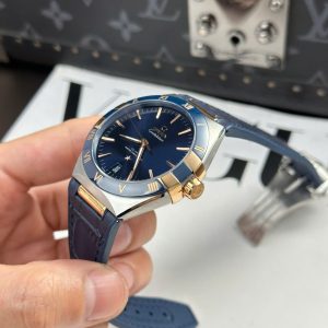 Đồng Hồ Omega Constellation Replica 11 Viền Gốm Xanh Blue Nhà Máy VS 41mm (2)