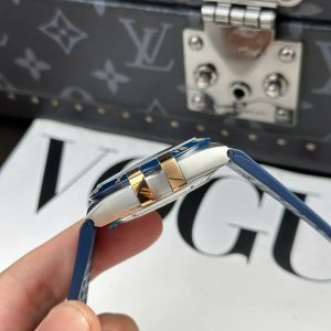 Đồng Hồ Omega Constellation Replica 11 Viền Gốm Xanh Blue Nhà Máy VS 41mm (2)