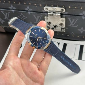 Đồng Hồ Omega Constellation Replica 11 Viền Gốm Xanh Blue Nhà Máy VS 41mm (2)