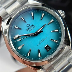Đồng Hồ Omega Seamaster Co-Axial Replica 11 Mặt Xanh Blue Nhà Máy VS 41mm (2)