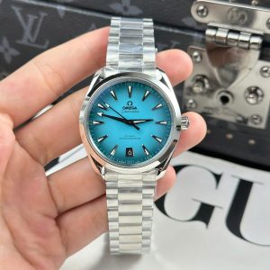 Đồng Hồ Omega Seamaster Co-Axial Replica 11 Mặt Xanh Blue Nhà Máy VS 41mm (2)