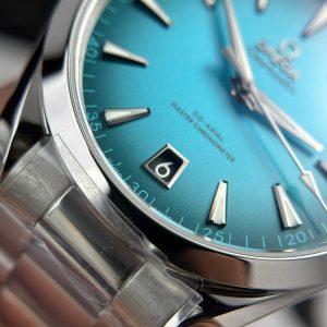 Đồng Hồ Omega Seamaster Co-Axial Replica 11 Mặt Xanh Blue Nhà Máy VS 41mm (2)