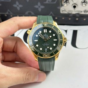 Đồng Hồ Omega Seamaster Diver 300M Replica Cao Cấp Màu Xanh Lá Cây Xưởng VS 42mm (11)