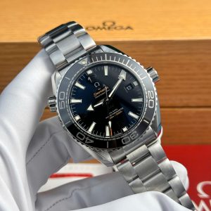 Đồng Hồ Omega Seamaster Planet Ocean 600M Replica 11 Dây Kim Loại VSF 43 (2)