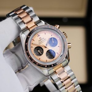 Đồng Hồ Omega SpeedMaster Chế Tác MoonWatch Demi Vàng Hồng 42mm (2)