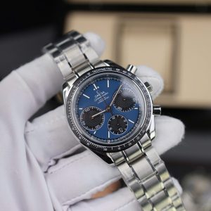 Đồng Hồ Omega Speedmaster Racing Chronograph Replica Cao Cấp Mặt Xanh Dương 40mm (2)