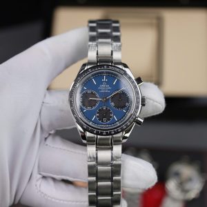 Đồng Hồ Omega Speedmaster Racing Chronograph Replica Cao Cấp Mặt Xanh Dương 40mm (2)