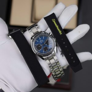 Đồng Hồ Omega Speedmaster Racing Chronograph Replica Cao Cấp Mặt Xanh Dương 40mm (2)