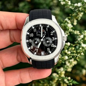Đồng Hồ Patek Philippe Aquanaut 5261 Rep 1 1 Mặt Số Đen Dây Cao Su 40mm (2)