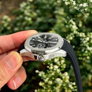 Đồng Hồ Patek Philippe Aquanaut 5261 Rep 1 1 Mặt Số Đen Dây Cao Su 40mm (2)