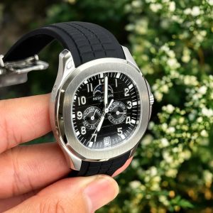 Đồng Hồ Patek Philippe Aquanaut 5261 Rep 1 1 Mặt Số Đen Dây Cao Su 40mm (2)